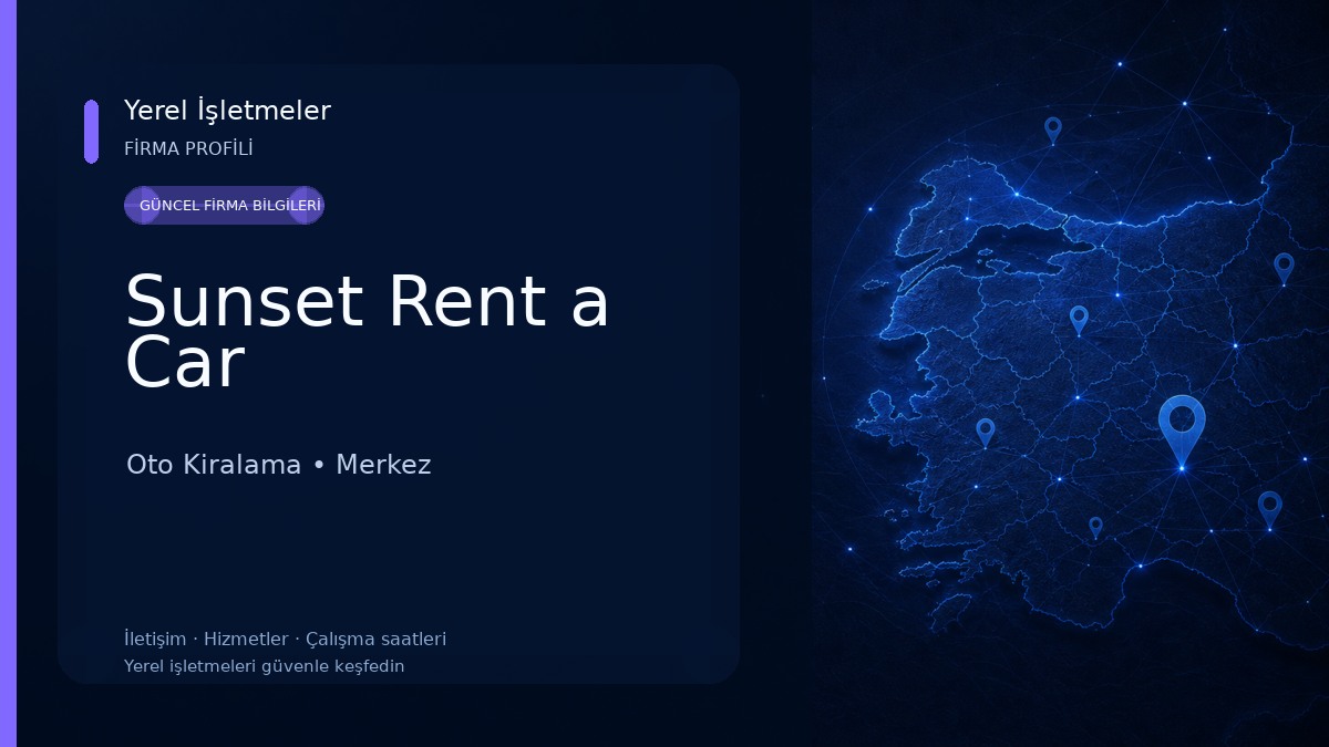 Sunset Rent a Car Oto Kiralama