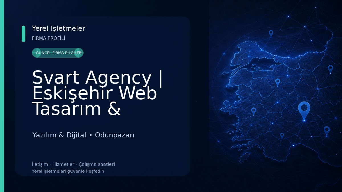 Svart Agency | Eskişehir Web Tasarım & Yazılım & Yapay Zeka 