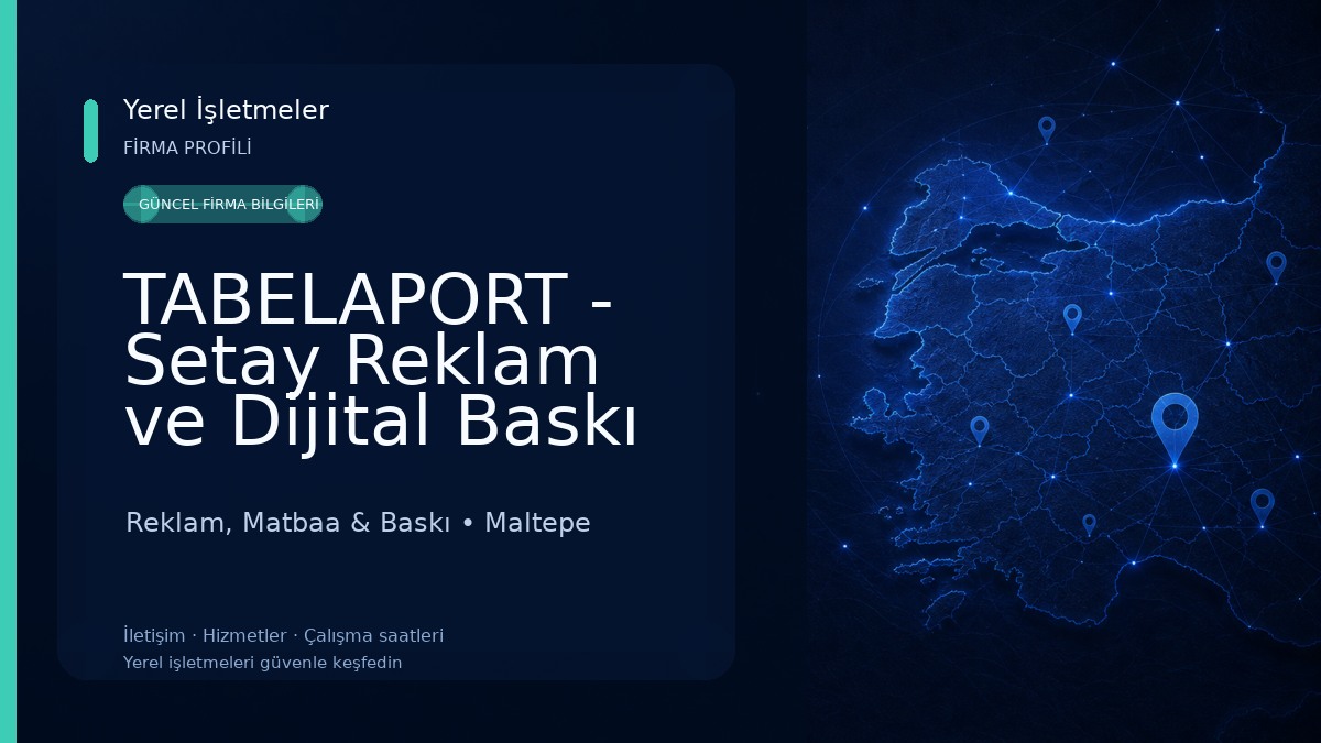 TABELAPORT - Setay Reklam ve Dijital Baskı Reklam, Matbaa & Baskı