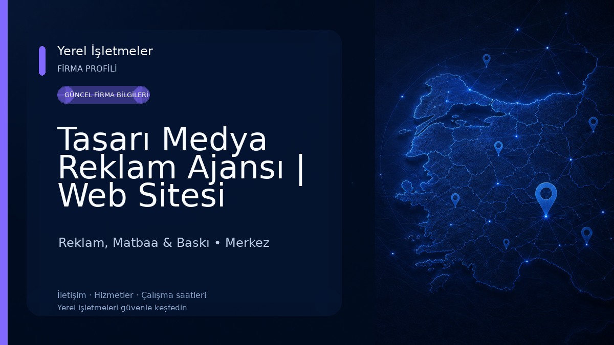 Tasarı Medya Reklam Ajansı | Web Sitesi Tasarımcısı Reklam, Matbaa & Baskı