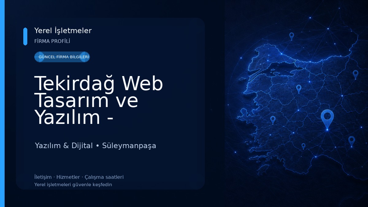 Tekirdağ Web Tasarım ve Yazılım - Beyazgül Ajans Yazılım & Dijital