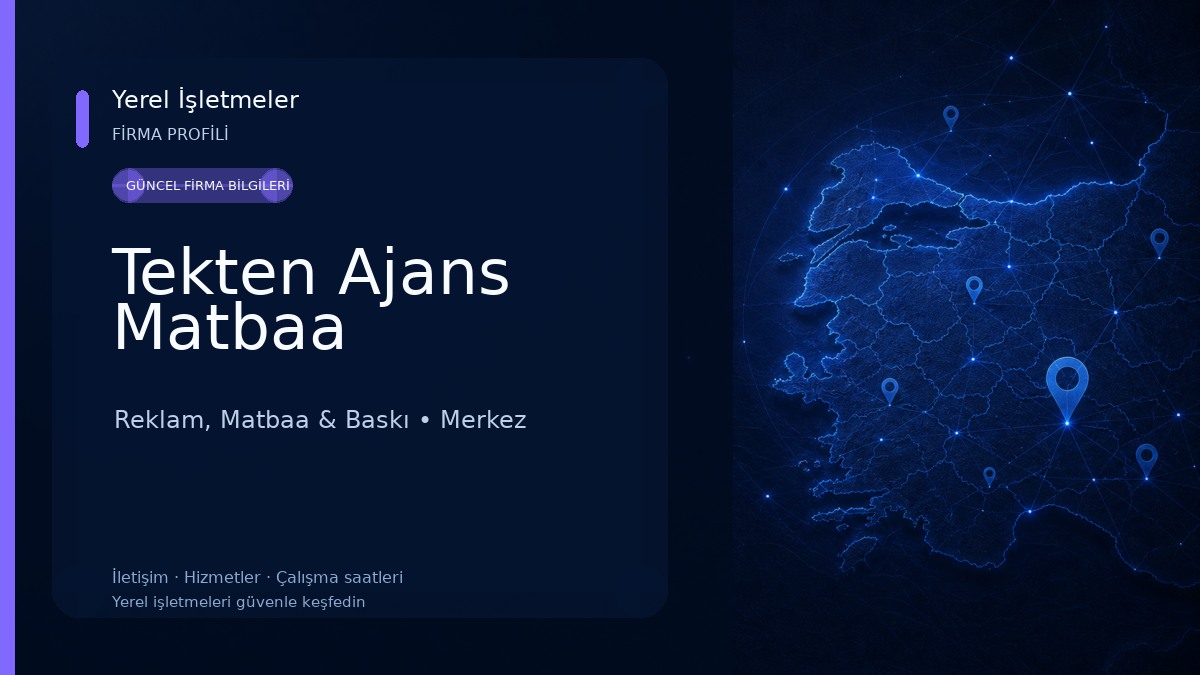 Tekten Ajans Matbaa