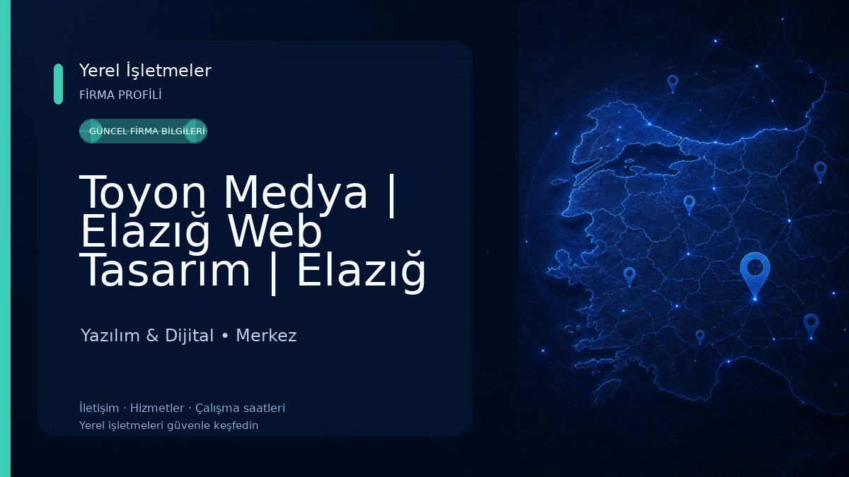 Toyon Medya | Elazığ Web Tasarım | Elazığ Reklam Ajansı