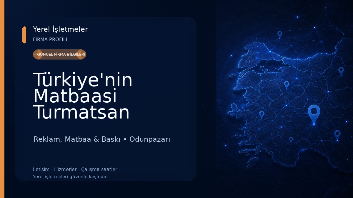 Türkiye'nin Matbaasi Turmatsan Eskişehir..