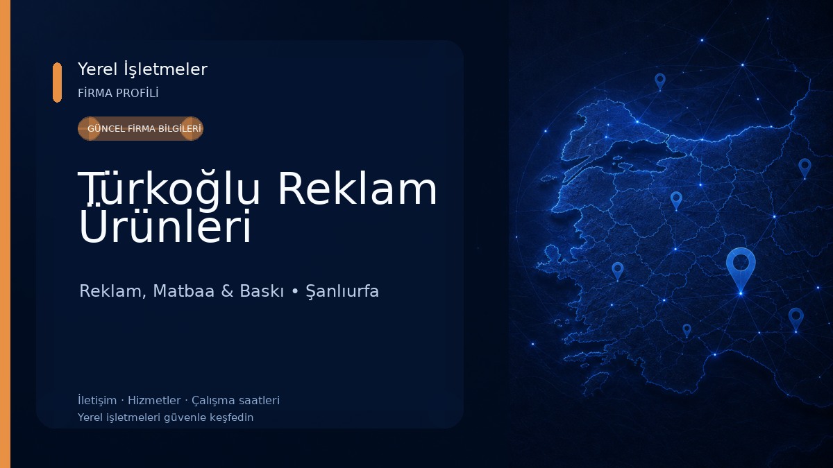 Türkoğlu Reklam Ürünleri