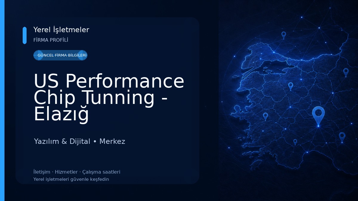 US Performance Chip Tunning - Elazığ Yazılım & Dijital