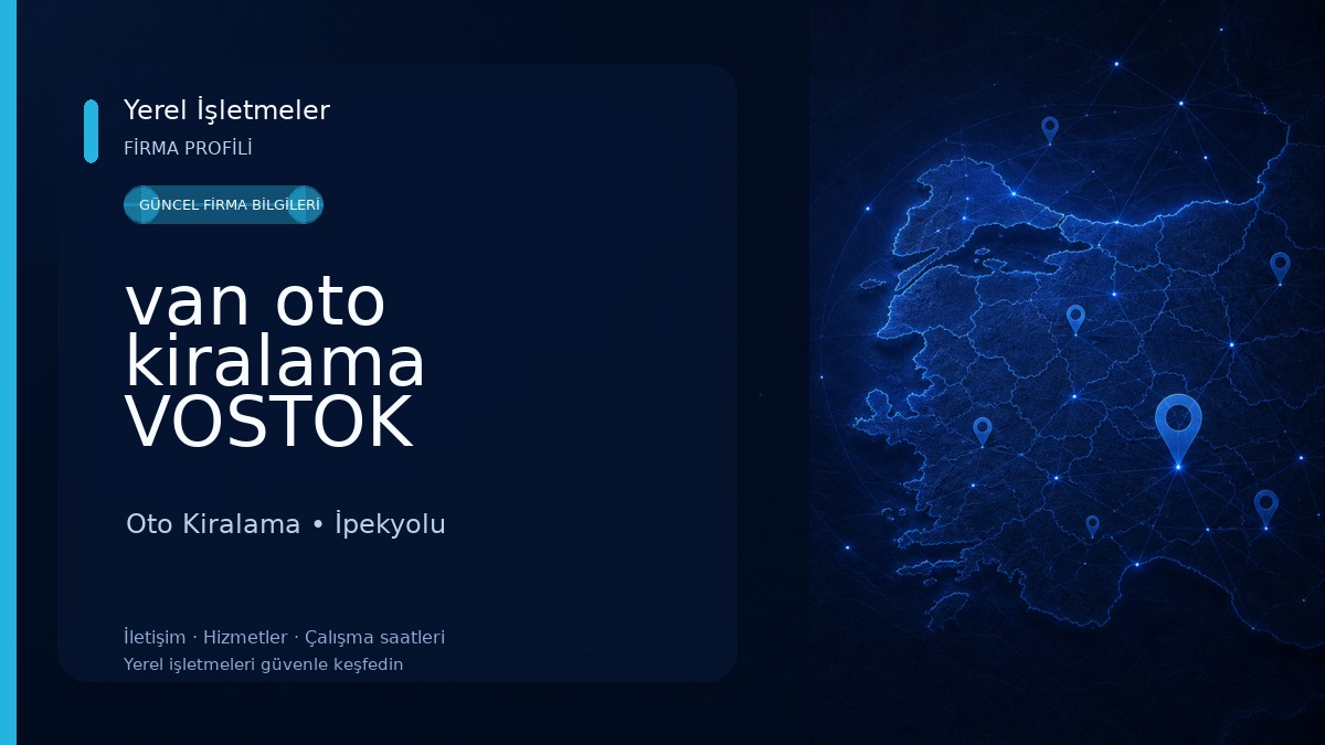 van oto kiralama VOSTOK Oto Kiralama