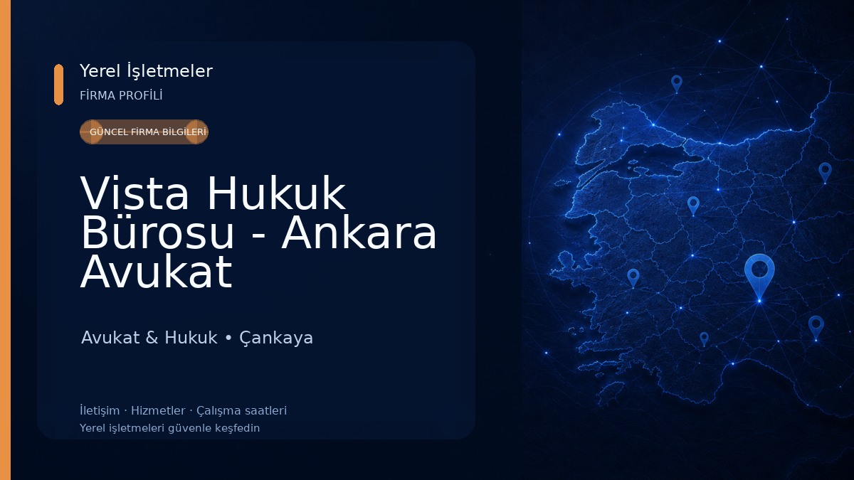 Vista Hukuk Bürosu - Ankara Avukat 