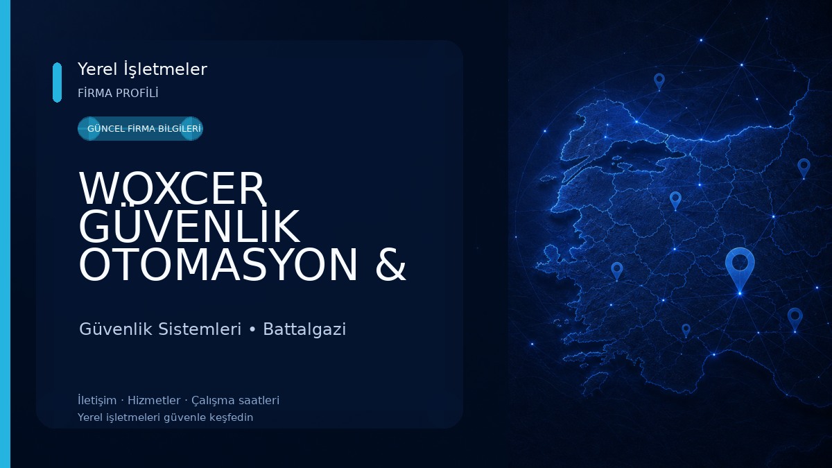 WOXCER GÜVENLİK OTOMASYON & ELEKTRONİK SİSTEMLERİ 