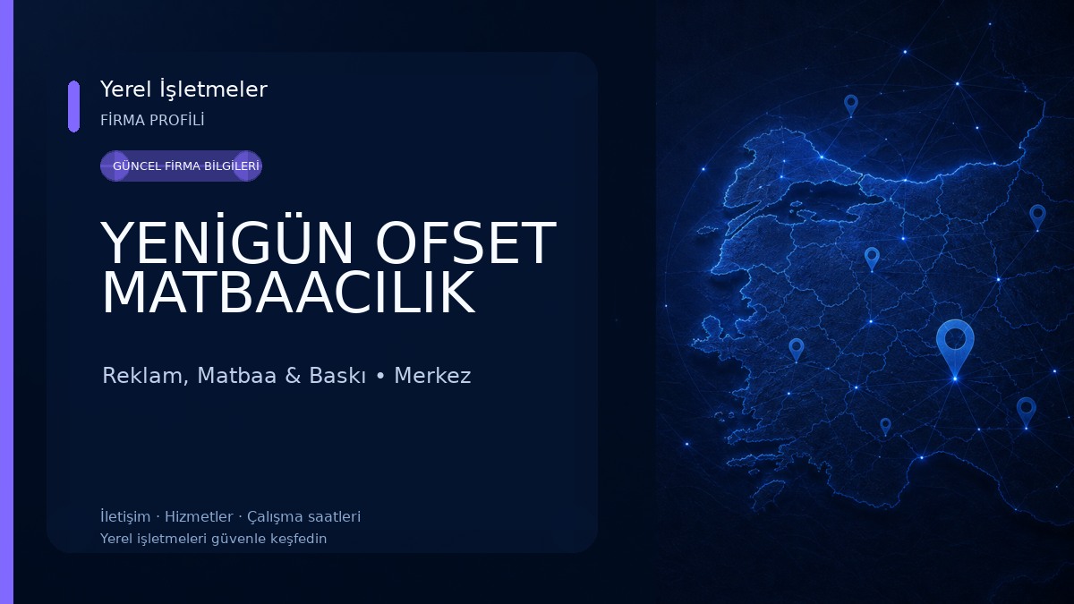 YENİGÜN OFSET MATBAACILIK Reklam, Matbaa & Baskı