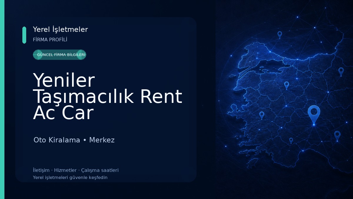 Yeniler Taşımacılık Rent Ac Car Oto Kiralama