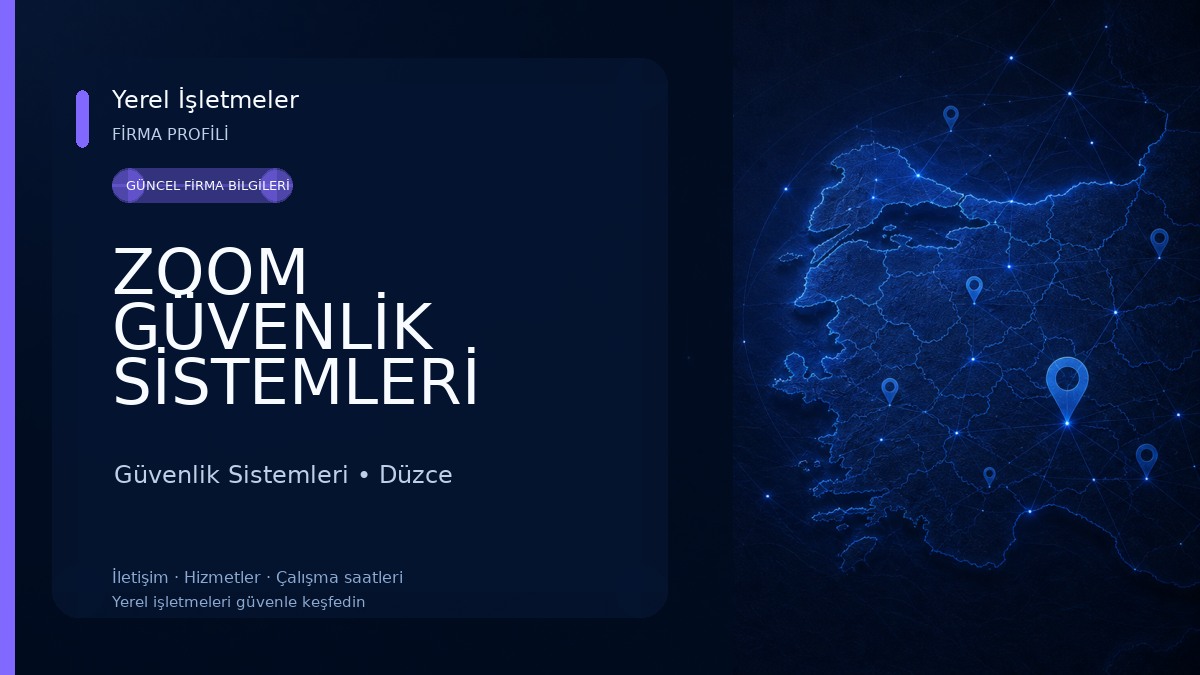 ZOOM GÜVENLİK SİSTEMLERİ Güvenlik Sistemleri